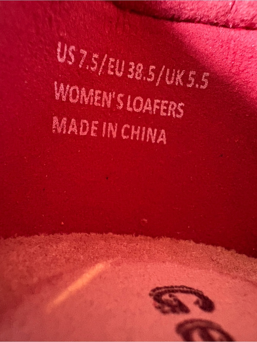 Geoleleph Red Comfort Loafers Women’s Size 7.5 Slip-On Walking Shoes - Picture 4 of 13